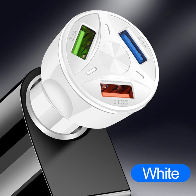 YSY-395KC QC3.0 3 USB 35W High Power Vehicle Charger / Mobile Phone Tablet Universal Vehicle Charger