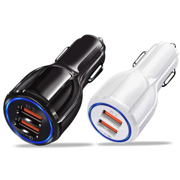 Qc3.0 Dual USB Car Charger + Micro USB Fast Charging Cable Car Charging Kit