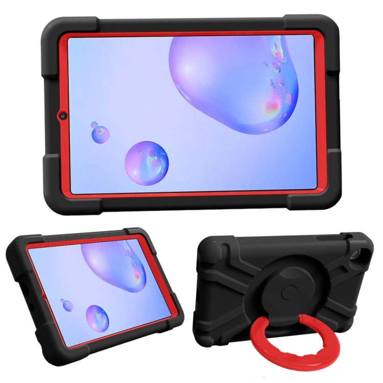 For Galaxy Tab A 8.4 (2020) T307 PC + Silicone Shockproof Combination Case with 360 Degree Rotating Holder & Handle