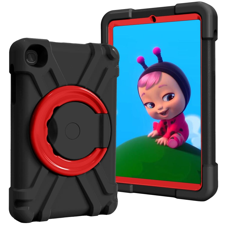 For Galaxy Tab A 8.4 (2020) T307 PC + Silicone Shockproof Combination Case with 360 Degree Rotating Holder & Handle