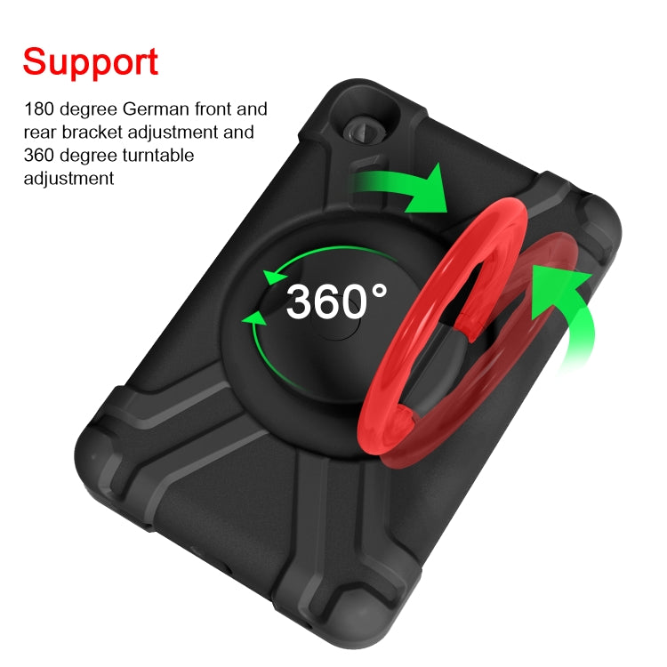 For Galaxy Tab A 8.4 (2020) T307 PC + Silicone Shockproof Combination Case with 360 Degree Rotating Holder & Handle