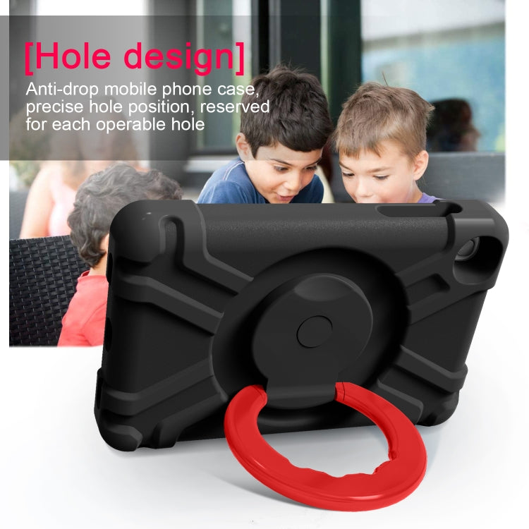 For Galaxy Tab A 8.4 (2020) T307 PC + Silicone Shockproof Combination Case with 360 Degree Rotating Holder & Handle