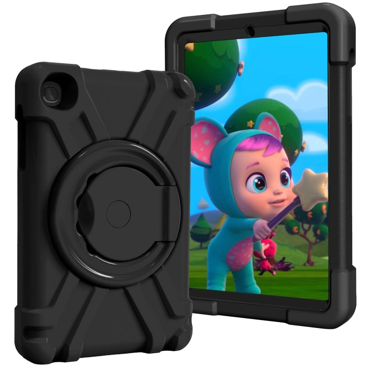 For Galaxy Tab A 8.4 (2020) T307 PC + Silicone Shockproof Combination Case with 360 Degree Rotating Holder & Handle