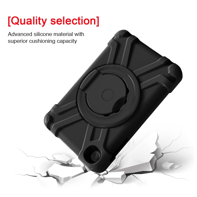 For Galaxy Tab A 8.4 (2020) T307 PC + Silicone Shockproof Combination Case with 360 Degree Rotating Holder & Handle