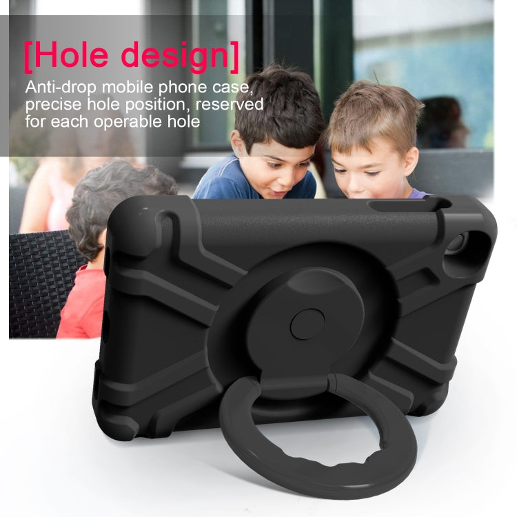 For Galaxy Tab A 8.4 (2020) T307 PC + Silicone Shockproof Combination Case with 360 Degree Rotating Holder & Handle