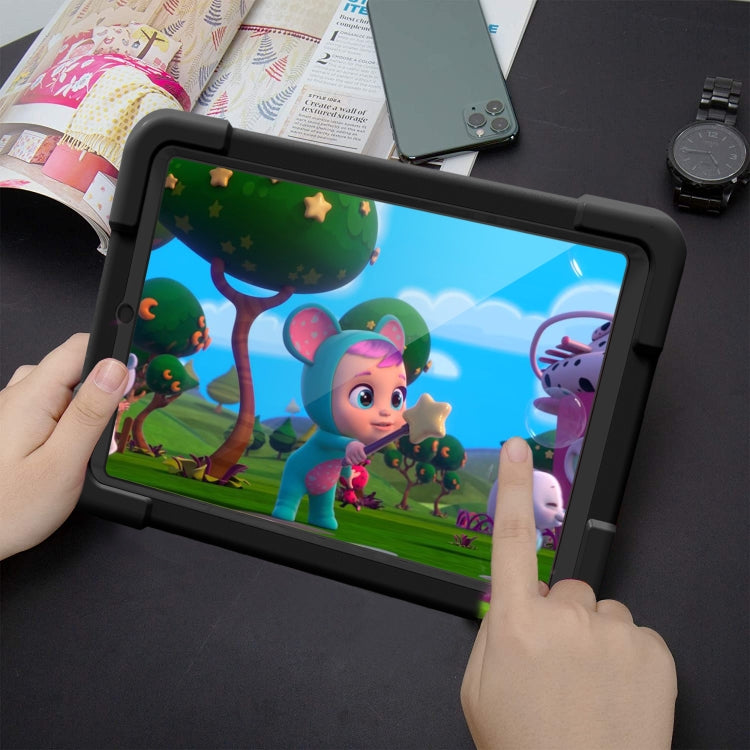 For Galaxy Tab A 8.4 (2020) T307 PC + Silicone Shockproof Combination Case with 360 Degree Rotating Holder & Handle