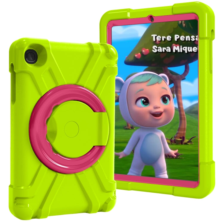 For Galaxy Tab A 8.4 (2020) T307 PC + Silicone Shockproof Combination Case with 360 Degree Rotating Holder & Handle
