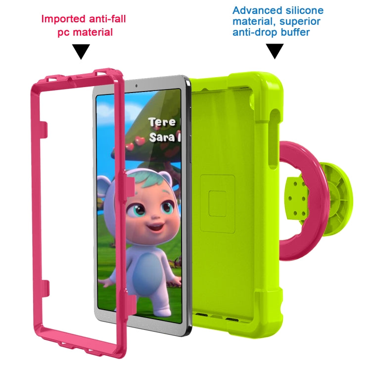 For Galaxy Tab A 8.4 (2020) T307 PC + Silicone Shockproof Combination Case with 360 Degree Rotating Holder & Handle