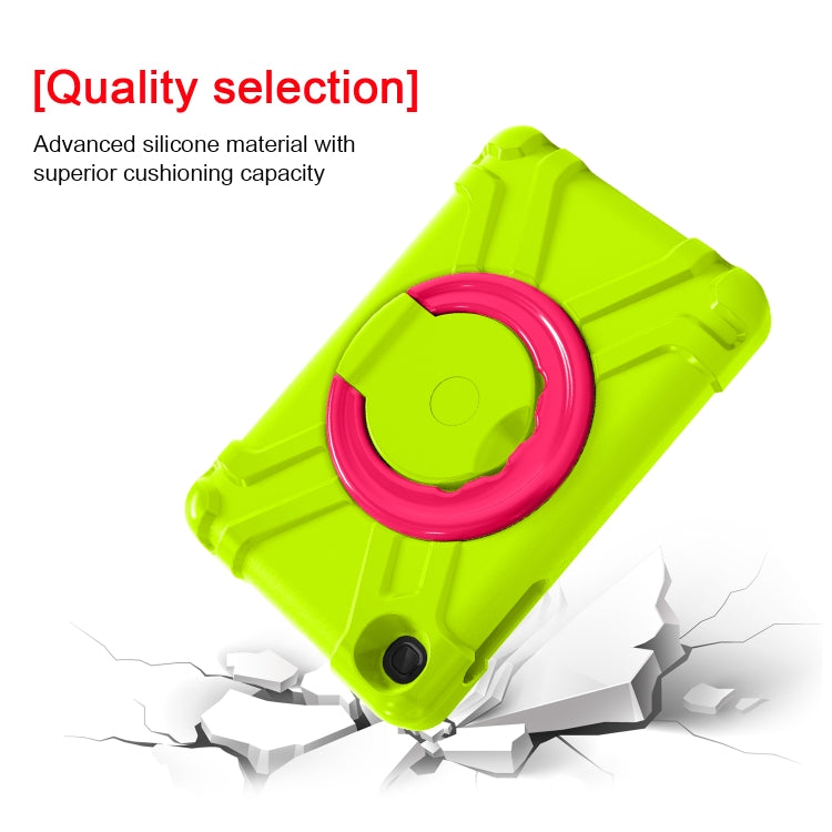 For Galaxy Tab A 8.4 (2020) T307 PC + Silicone Shockproof Combination Case with 360 Degree Rotating Holder & Handle