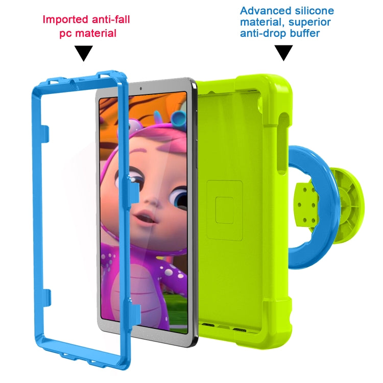 For Galaxy Tab A 8.4 (2020) T307 PC + Silicone Shockproof Combination Case with 360 Degree Rotating Holder & Handle