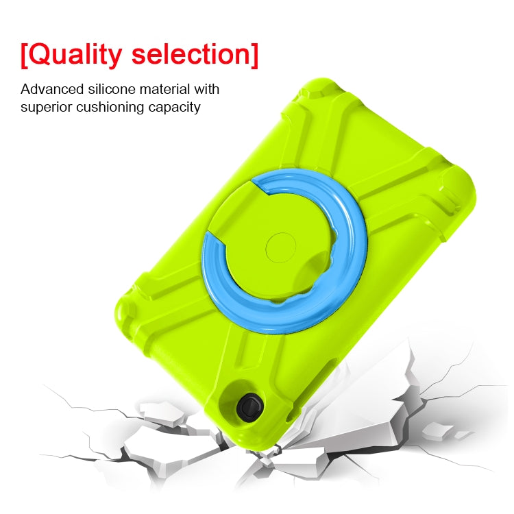 For Galaxy Tab A 8.4 (2020) T307 PC + Silicone Shockproof Combination Case with 360 Degree Rotating Holder & Handle