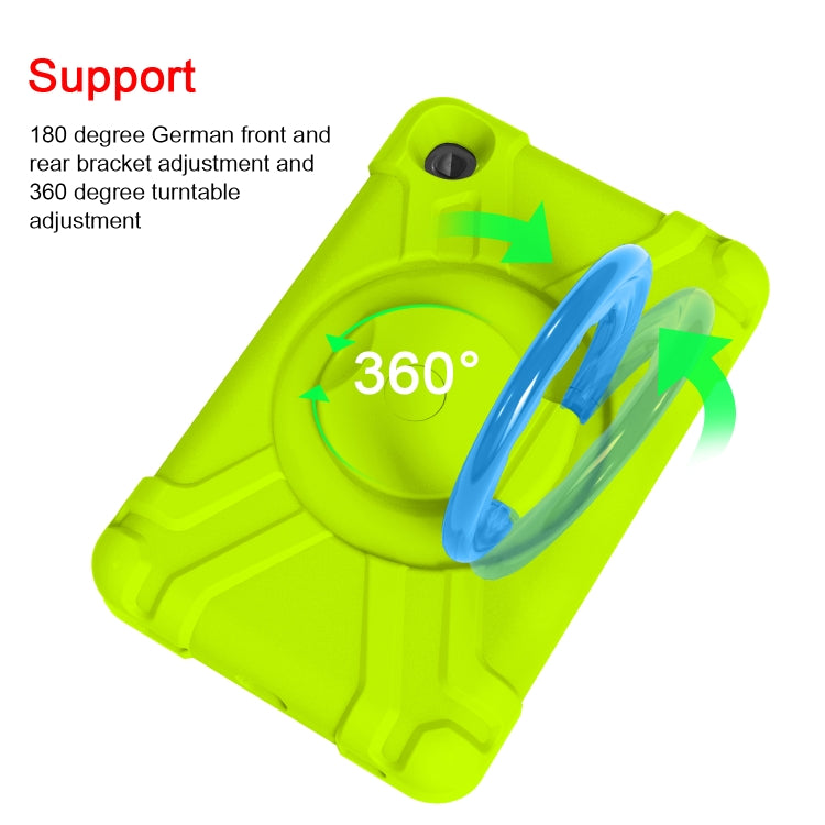 For Galaxy Tab A 8.4 (2020) T307 PC + Silicone Shockproof Combination Case with 360 Degree Rotating Holder & Handle