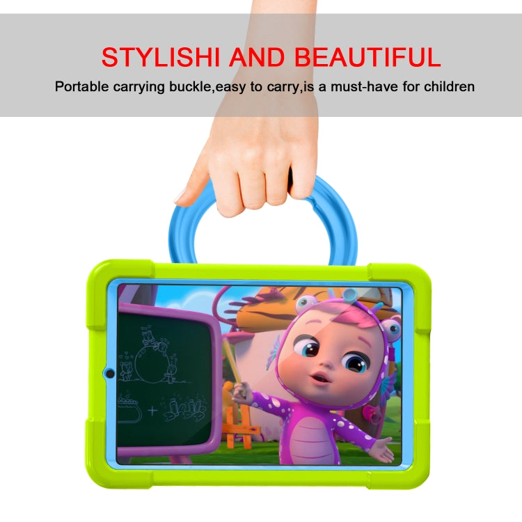 For Galaxy Tab A 8.4 (2020) T307 PC + Silicone Shockproof Combination Case with 360 Degree Rotating Holder & Handle