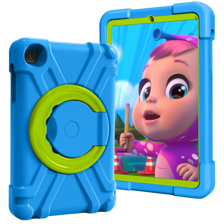 For Galaxy Tab A 8.4 (2020) T307 PC + Silicone Shockproof Combination Case with 360 Degree Rotating Holder & Handle