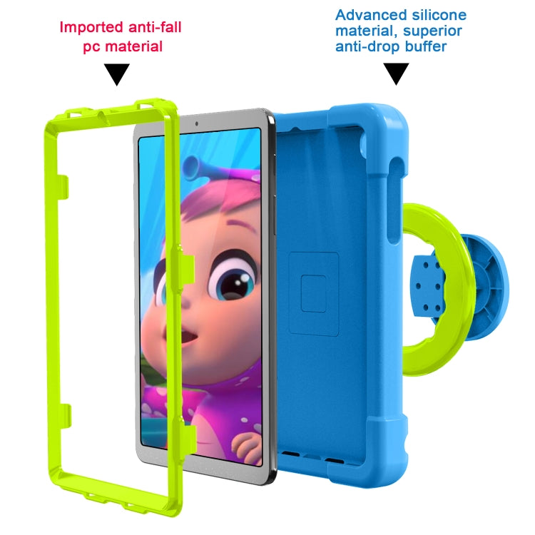 For Galaxy Tab A 8.4 (2020) T307 PC + Silicone Shockproof Combination Case with 360 Degree Rotating Holder & Handle