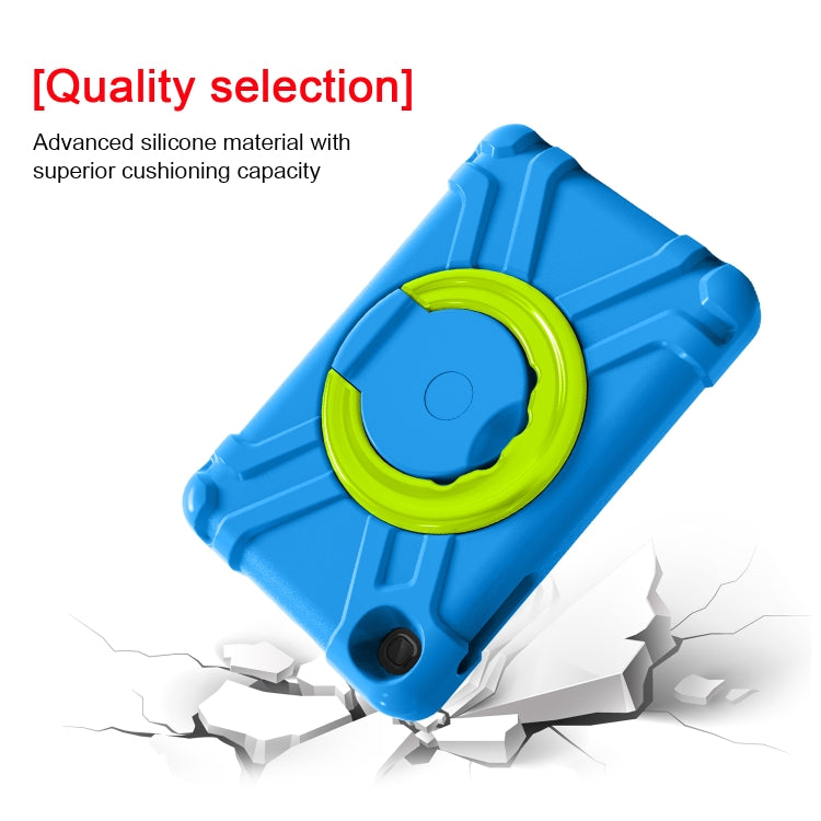For Galaxy Tab A 8.4 (2020) T307 PC + Silicone Shockproof Combination Case with 360 Degree Rotating Holder & Handle