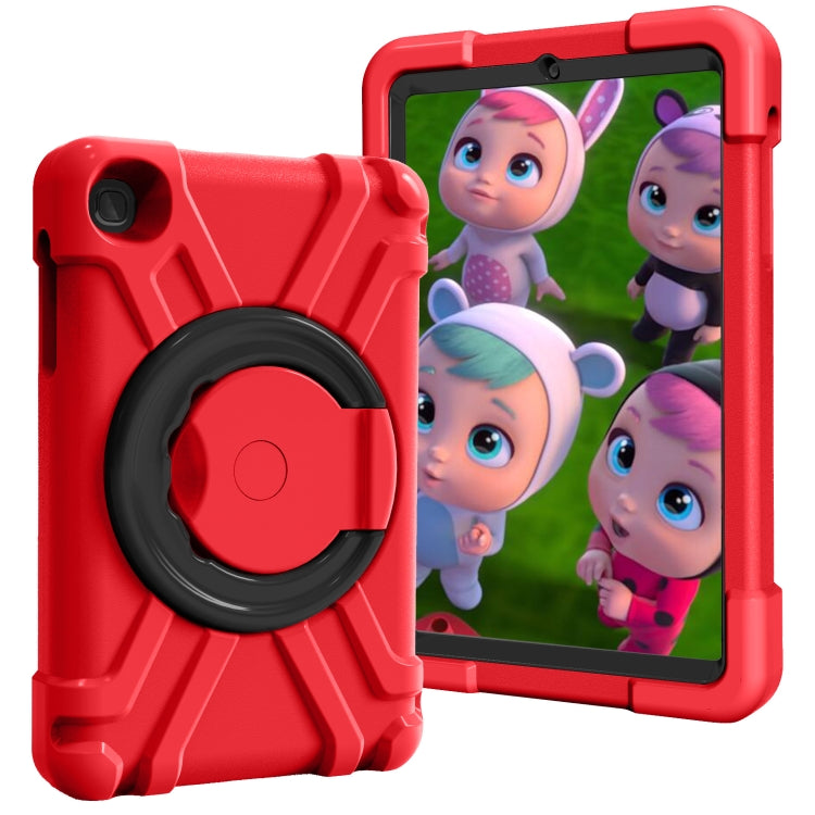 For Galaxy Tab A 8.4 (2020) T307 PC + Silicone Shockproof Combination Case with 360 Degree Rotating Holder & Handle