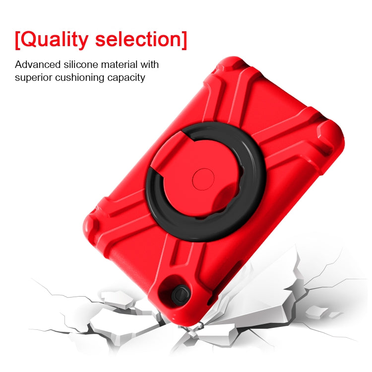 For Galaxy Tab A 8.4 (2020) T307 PC + Silicone Shockproof Combination Case with 360 Degree Rotating Holder & Handle