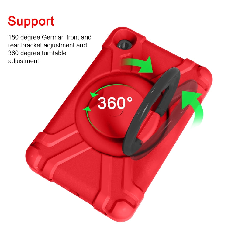 For Galaxy Tab A 8.4 (2020) T307 PC + Silicone Shockproof Combination Case with 360 Degree Rotating Holder & Handle
