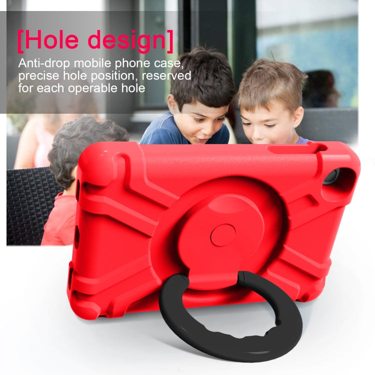 For Galaxy Tab A 8.4 (2020) T307 PC + Silicone Shockproof Combination Case with 360 Degree Rotating Holder & Handle