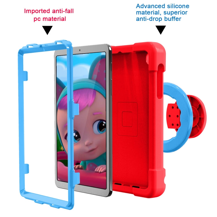 For Galaxy Tab A 8.4 (2020) T307 PC + Silicone Shockproof Combination Case with 360 Degree Rotating Holder & Handle