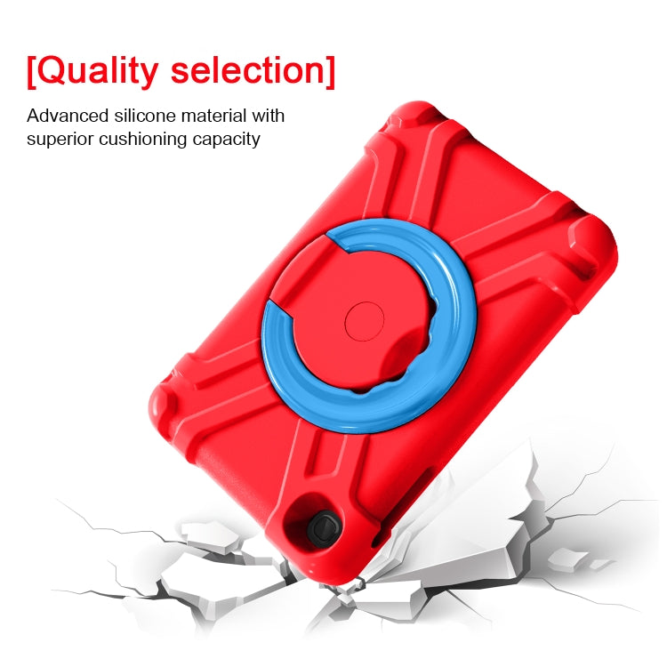 For Galaxy Tab A 8.4 (2020) T307 PC + Silicone Shockproof Combination Case with 360 Degree Rotating Holder & Handle