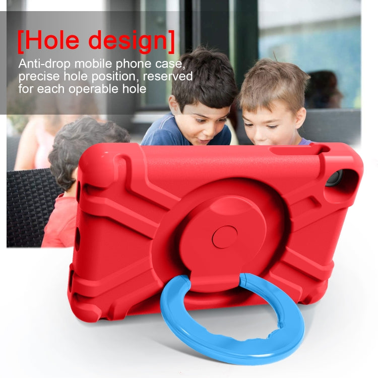 For Galaxy Tab A 8.4 (2020) T307 PC + Silicone Shockproof Combination Case with 360 Degree Rotating Holder & Handle