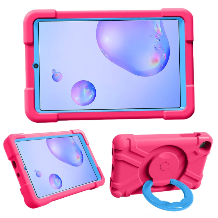 For Galaxy Tab A 8.4 (2020) T307 PC + Silicone Shockproof Combination Case with 360 Degree Rotating Holder & Handle