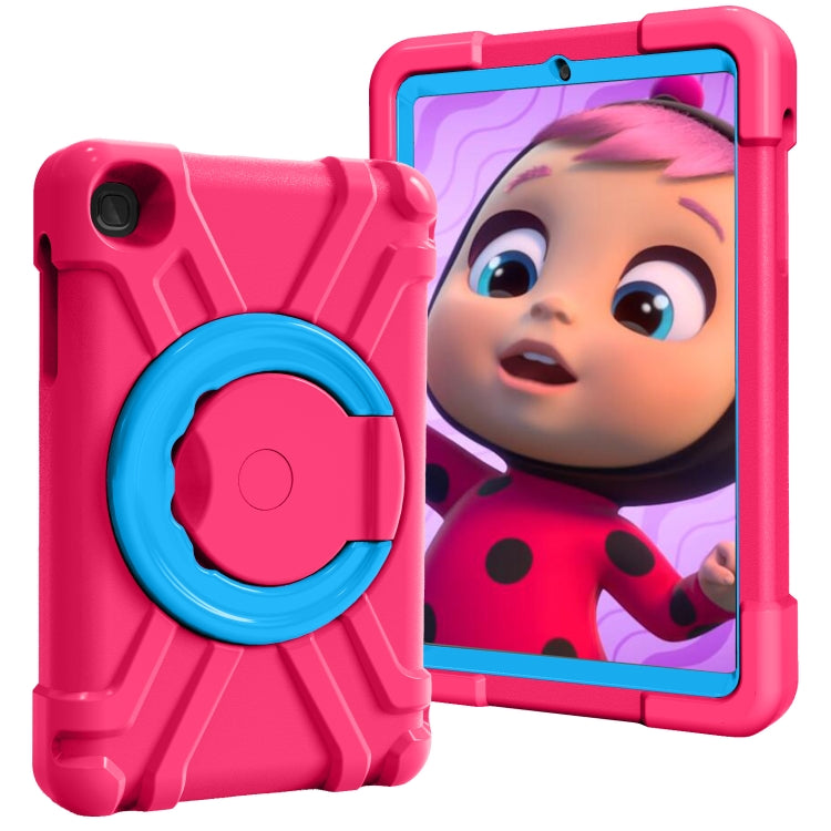 For Galaxy Tab A 8.4 (2020) T307 PC + Silicone Shockproof Combination Case with 360 Degree Rotating Holder & Handle
