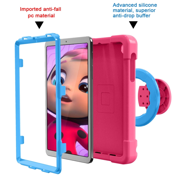 For Galaxy Tab A 8.4 (2020) T307 PC + Silicone Shockproof Combination Case with 360 Degree Rotating Holder & Handle