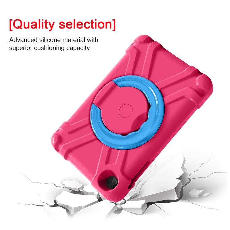 For Galaxy Tab A 8.4 (2020) T307 PC + Silicone Shockproof Combination Case with 360 Degree Rotating Holder & Handle