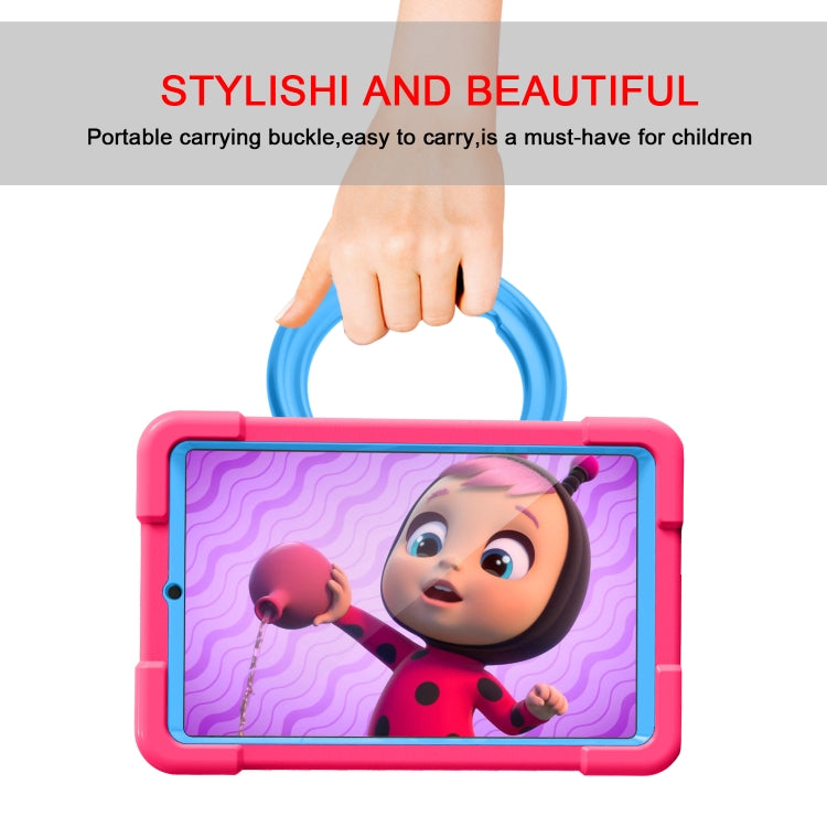 For Galaxy Tab A 8.4 (2020) T307 PC + Silicone Shockproof Combination Case with 360 Degree Rotating Holder & Handle
