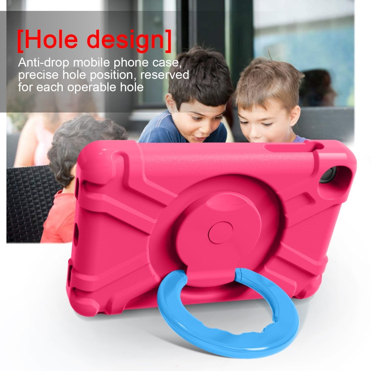 For Galaxy Tab A 8.4 (2020) T307 PC + Silicone Shockproof Combination Case with 360 Degree Rotating Holder & Handle
