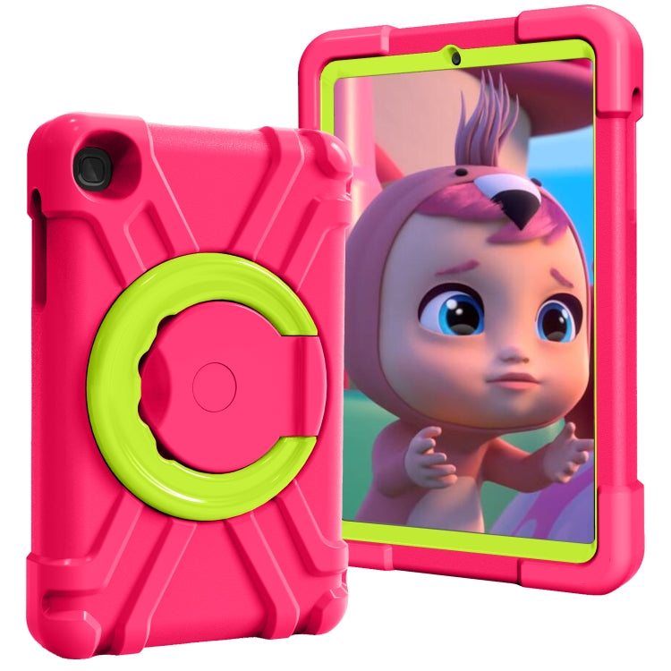 For Galaxy Tab A 8.4 (2020) T307 PC + Silicone Shockproof Combination Case with 360 Degree Rotating Holder & Handle