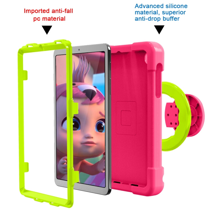 For Galaxy Tab A 8.4 (2020) T307 PC + Silicone Shockproof Combination Case with 360 Degree Rotating Holder & Handle