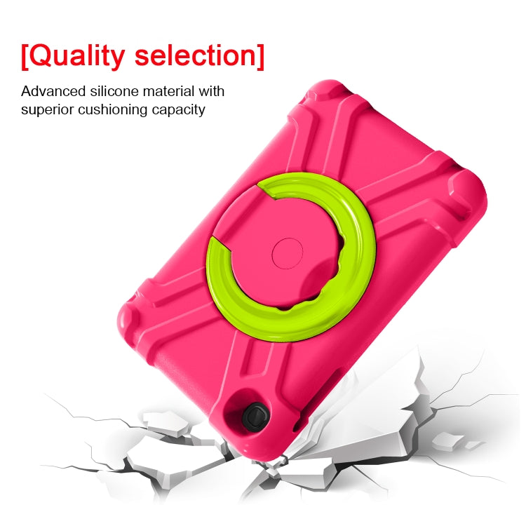 For Galaxy Tab A 8.4 (2020) T307 PC + Silicone Shockproof Combination Case with 360 Degree Rotating Holder & Handle
