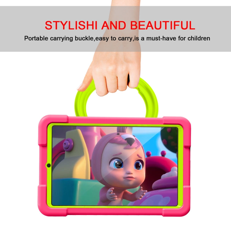 For Galaxy Tab A 8.4 (2020) T307 PC + Silicone Shockproof Combination Case with 360 Degree Rotating Holder & Handle