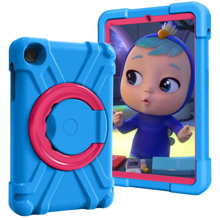 For Galaxy Tab A 8.4 (2020) T307 PC + Silicone Shockproof Combination Case with 360 Degree Rotating Holder & Handle