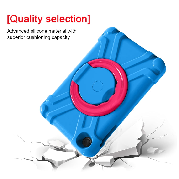 For Galaxy Tab A 8.4 (2020) T307 PC + Silicone Shockproof Combination Case with 360 Degree Rotating Holder & Handle