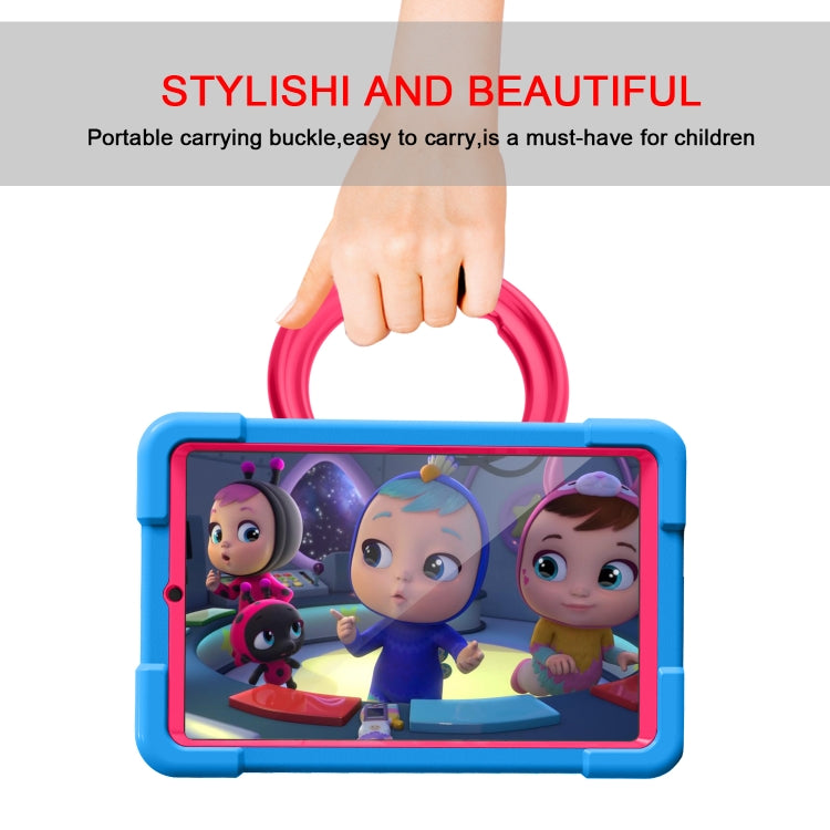 For Galaxy Tab A 8.4 (2020) T307 PC + Silicone Shockproof Combination Case with 360 Degree Rotating Holder & Handle