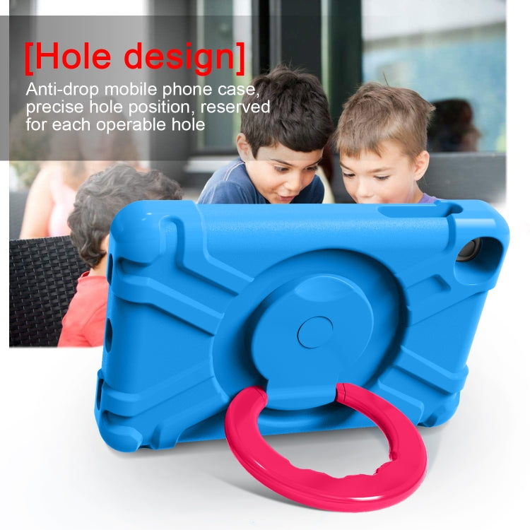 For Galaxy Tab A 8.4 (2020) T307 PC + Silicone Shockproof Combination Case with 360 Degree Rotating Holder & Handle