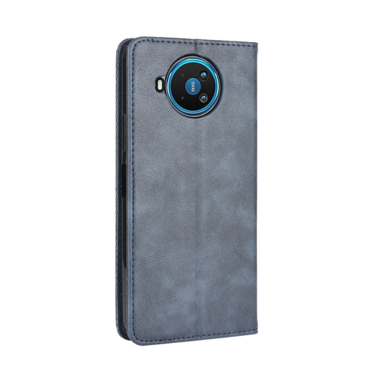 For Nokia 8.3 5G Magnetic Buckle Retro Crazy Horse Texture Horizontal Flip Leather Case  , with Holder & Card Slots & Photo Frame