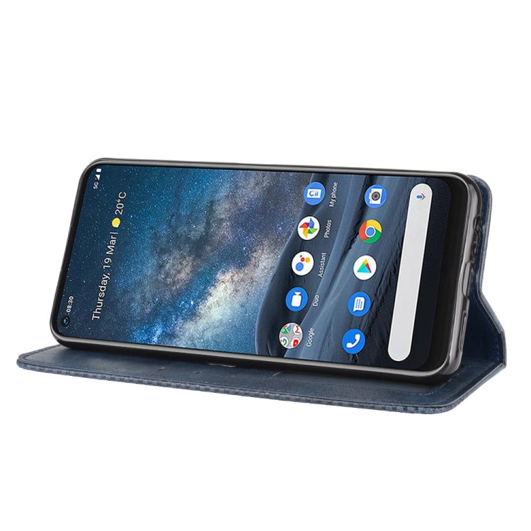 For Nokia 8.3 5G Magnetic Buckle Retro Crazy Horse Texture Horizontal Flip Leather Case  , with Holder & Card Slots & Photo Frame
