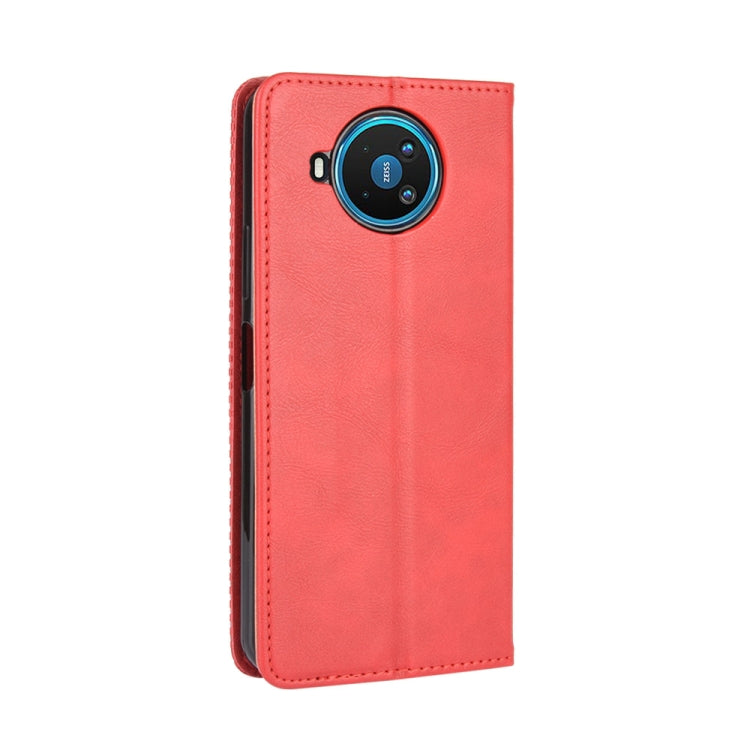For Nokia 8.3 5G Magnetic Buckle Retro Crazy Horse Texture Horizontal Flip Leather Case  , with Holder & Card Slots & Photo Frame
