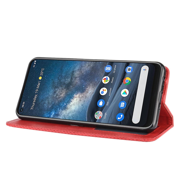 For Nokia 8.3 5G Magnetic Buckle Retro Crazy Horse Texture Horizontal Flip Leather Case  , with Holder & Card Slots & Photo Frame