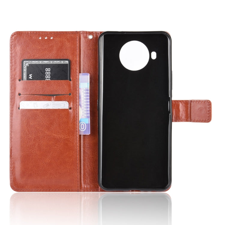 For Nokia 8.3 5G Retro Crazy Horse Texture Horizontal Flip Leather Case , with Holder & Card Slots & Photo Frame