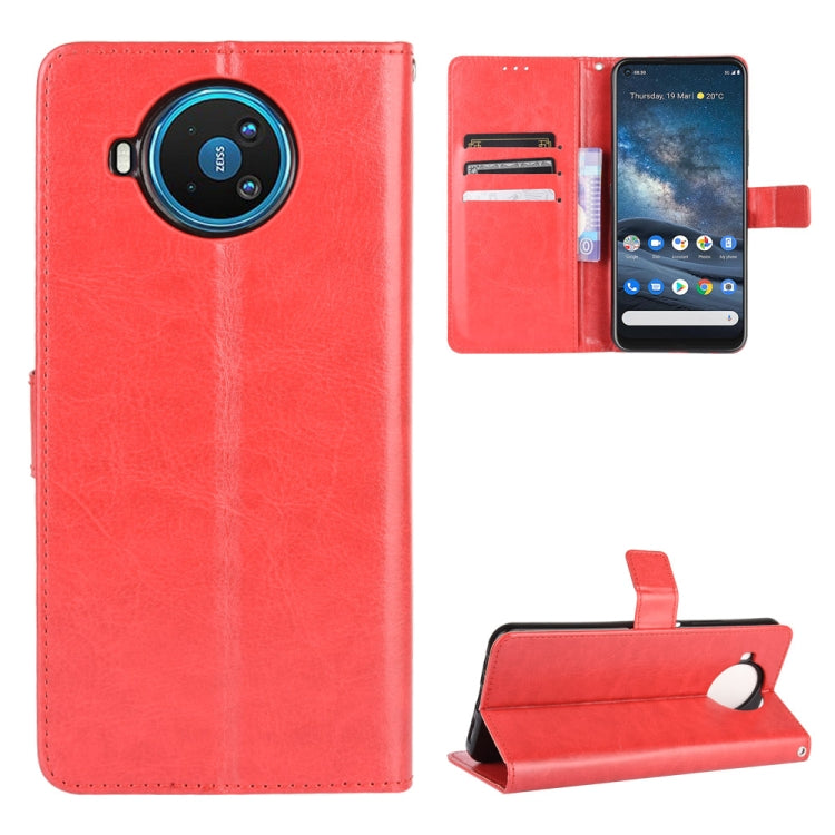 For Nokia 8.3 5G Retro Crazy Horse Texture Horizontal Flip Leather Case , with Holder & Card Slots & Photo Frame