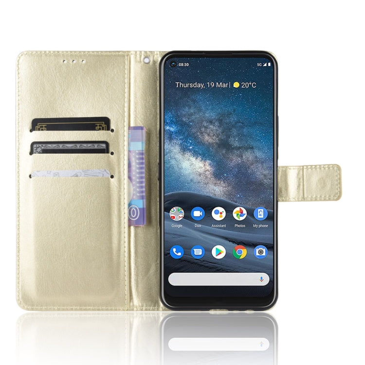 For Nokia 8.3 5G Retro Crazy Horse Texture Horizontal Flip Leather Case , with Holder & Card Slots & Photo Frame