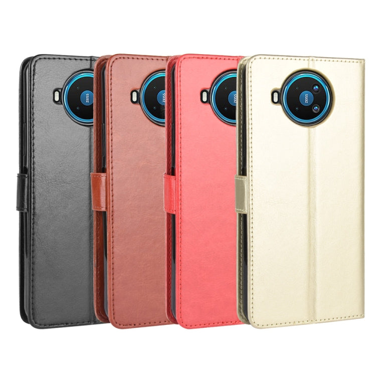 For Nokia 8.3 5G Retro Crazy Horse Texture Horizontal Flip Leather Case , with Holder & Card Slots & Photo Frame