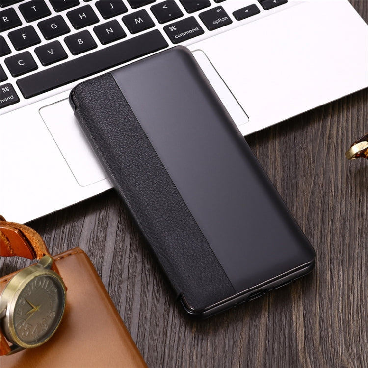 Lychee Texture Smart Phone Holster For Huawei P20 Pro with Call Answering Function & Sleep / Wake-up